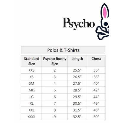 Psycho Bunny Polo Shirt Men Size 5 Medium Red Tipped Pima Cotton Preppy4