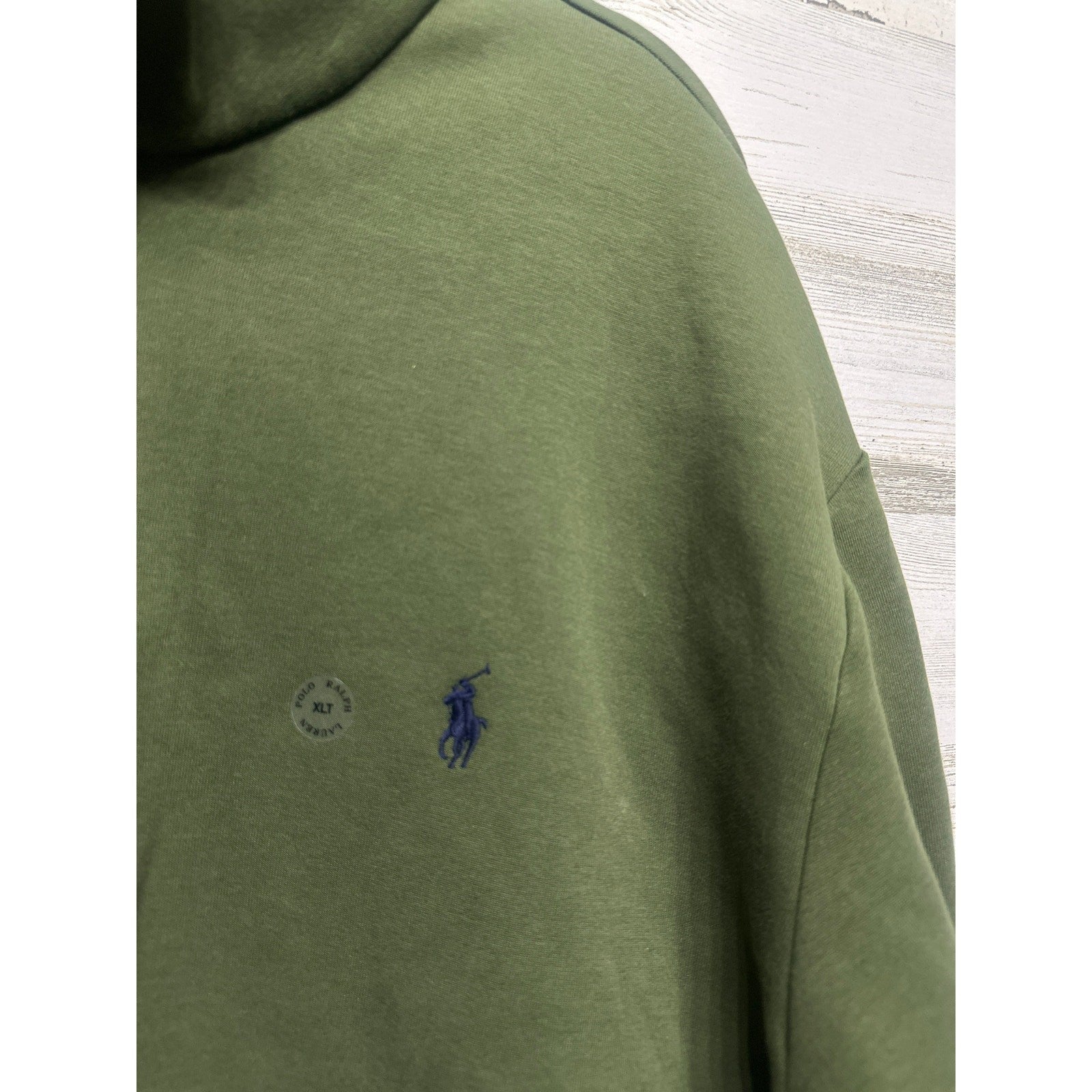 Polo Ralph Lauren Sweatshirt Mens XLT Green Snap Mock Neck NWT1