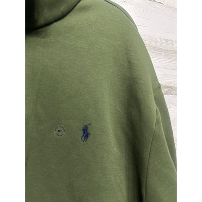 Polo Ralph Lauren Sweatshirt Mens XLT Green Snap Mock Neck NWT1