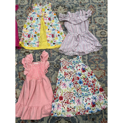 Bonnie Jean Old Navy Girls 2T Multi Color Dress Romper Bundle 6pc GUC5