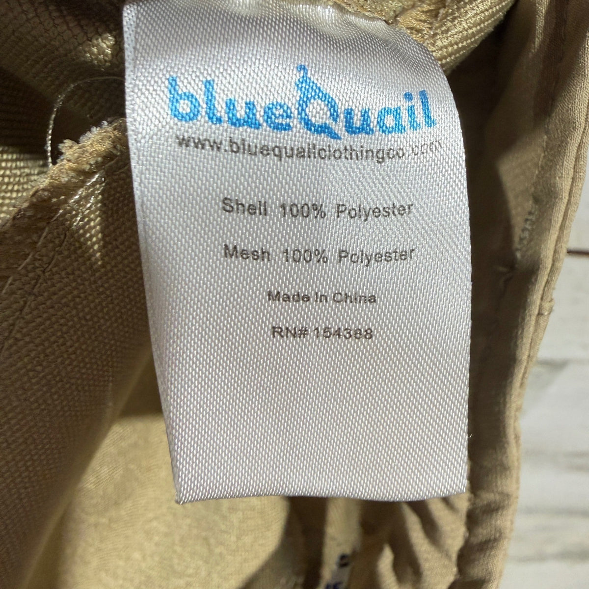 Blue Quail Performance Pants Boys 7 Tan Khaki 100% Polyester Classic Preppy EUC6