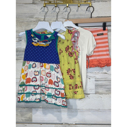 Matilda Jane Clothing Lot Girls 6 Multicolor Ruffle Floral Apple Whimsical GUC0