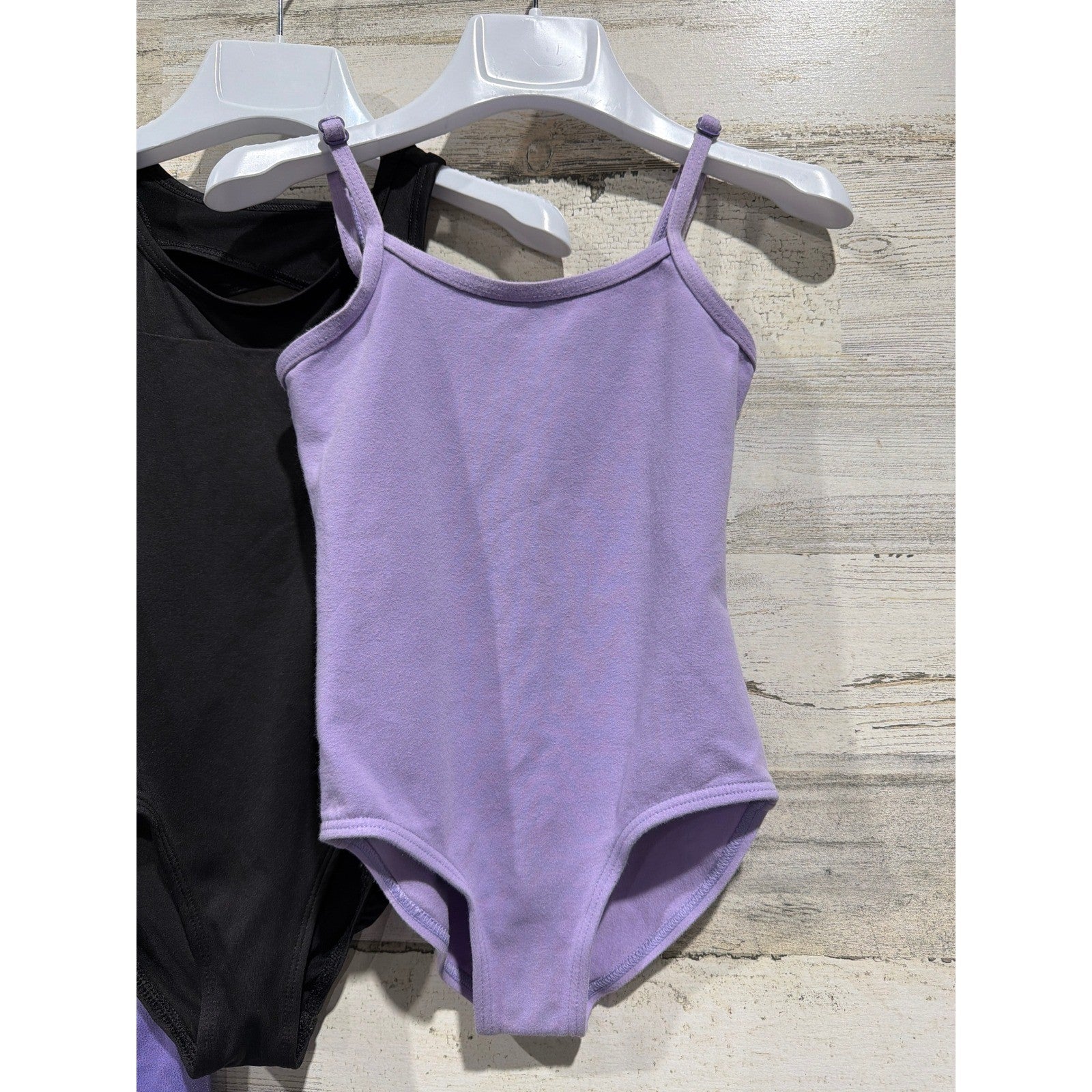 Weissman Justice Leotard Biketard Lot Girls 5/6 Purple Black Sparkle Dance EUC1