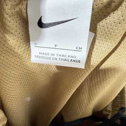Nike Swim Trunks Men Small Tan Embroidered Swoosh NWT4