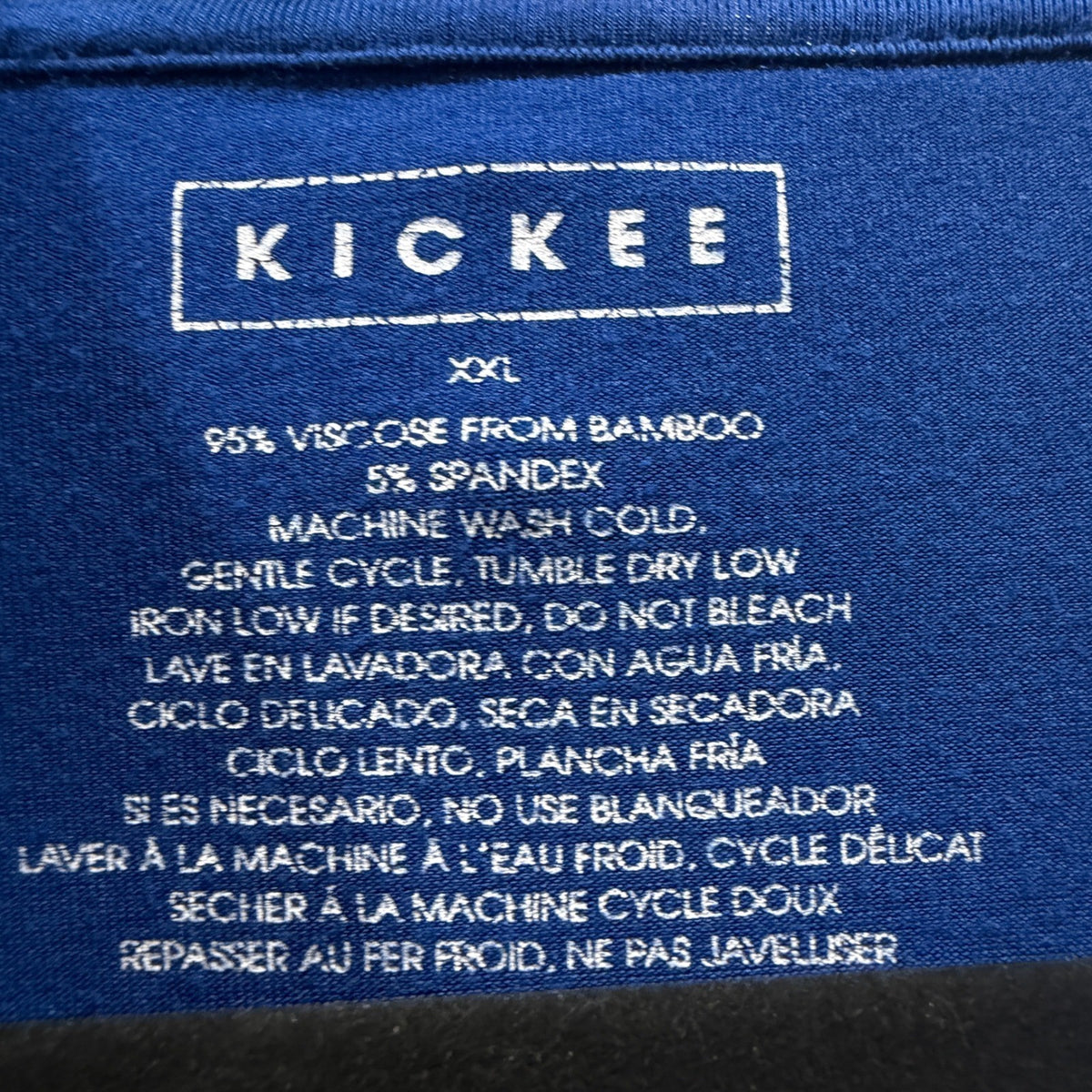 Kickee Hoodie Men XXL Blue Bamboo Viscose Stretch Loungewear EUC1