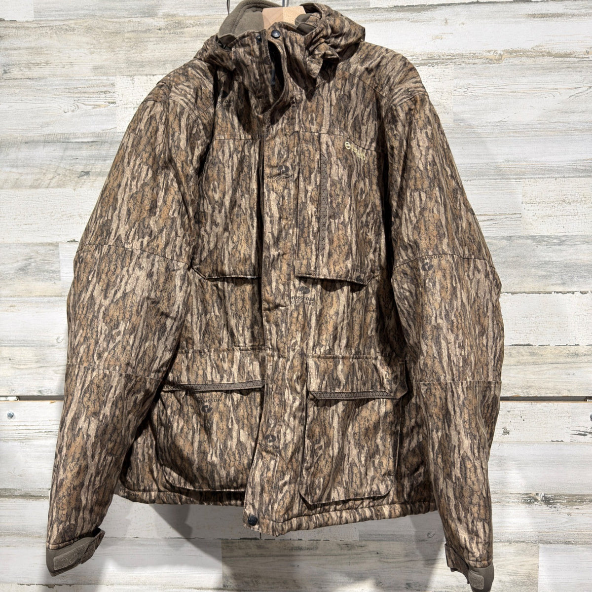 Magellan Outdoors Hunting Jacket Men 3XL Camo Mossy Oak Bottomland EUC0