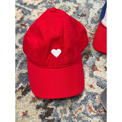 Women's Baseball Cap Bundle One Size Cute Heart Bow USA Coquette EUC1