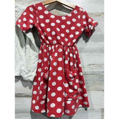 Disney Dress Pajama Bundle Girls 5T Minnie Mouse Polka Dot GUC4