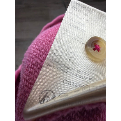 Pilcro Polo Sweatshirt Women Small Pink Colorblock Retro Sporty EUC3