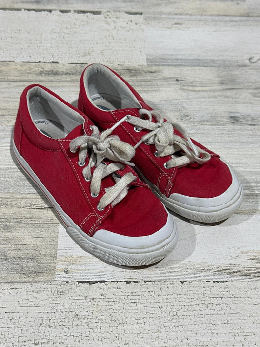 Footmates Taylor Sneaker Kids Size 1 Red Canvas Low Top0