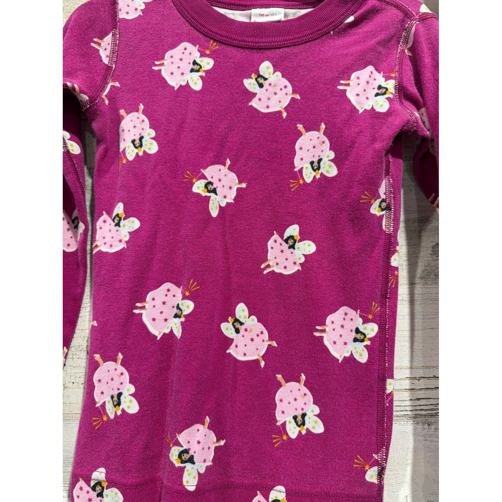 Hanna Andersson Pajamas Bundle Girls 4 Pink Fairy Disney Princess Nightgown6
