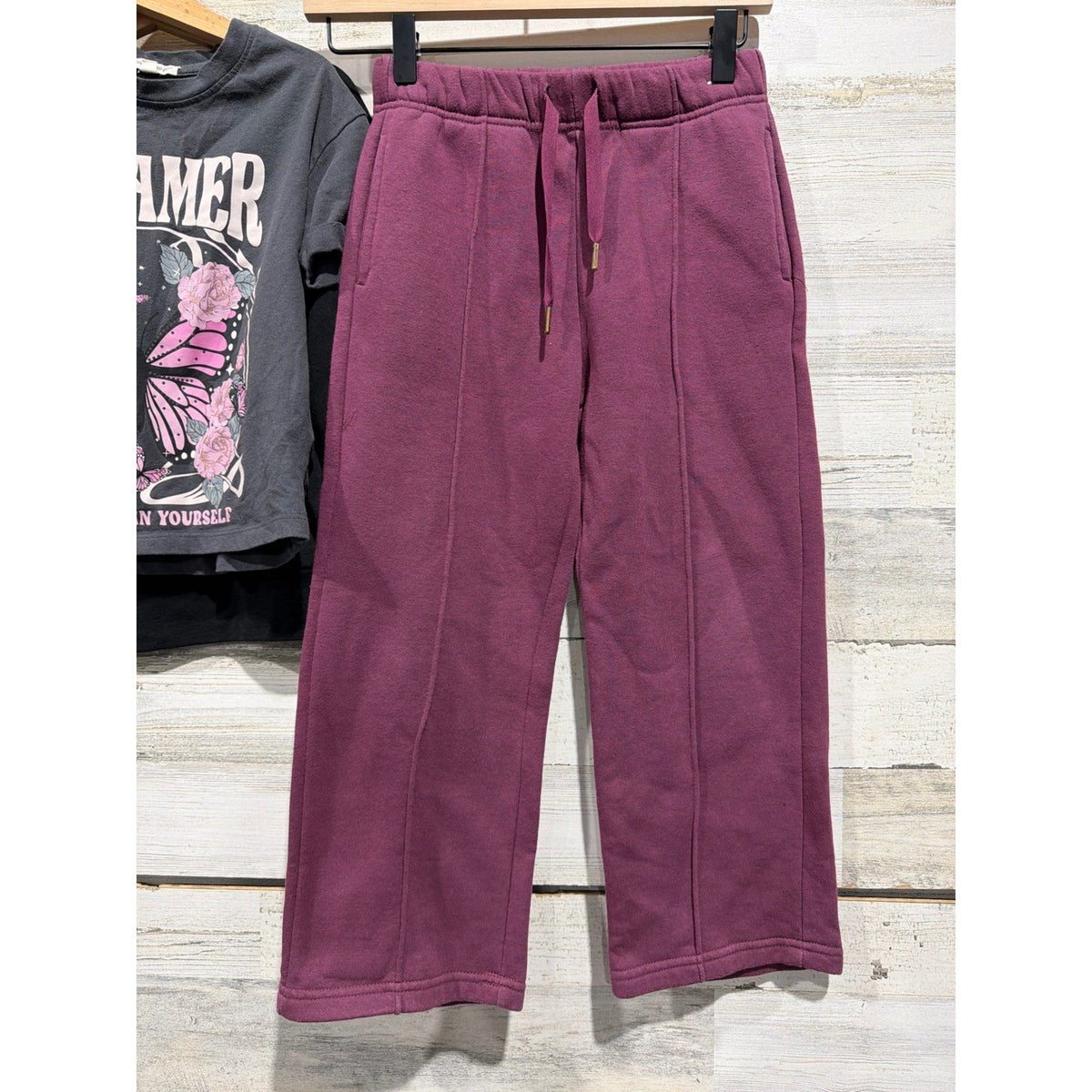 Sanrio Cotton On Kids Outfit Set Girls 7 Black Burgundy My Melody Kuromi EUC3