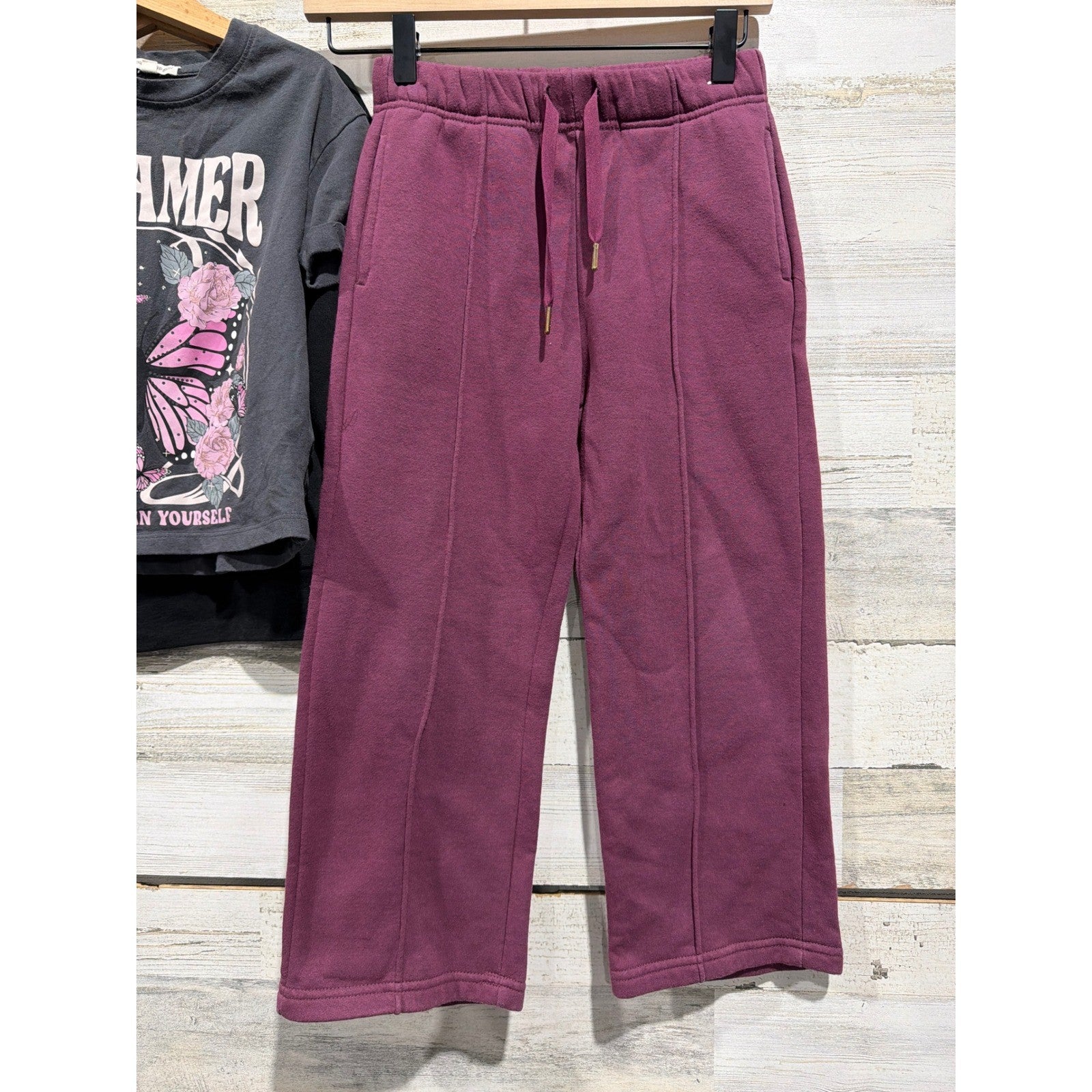 Sanrio Cotton On Kids Outfit Set Girls 7 Black Burgundy My Melody Kuromi EUC3