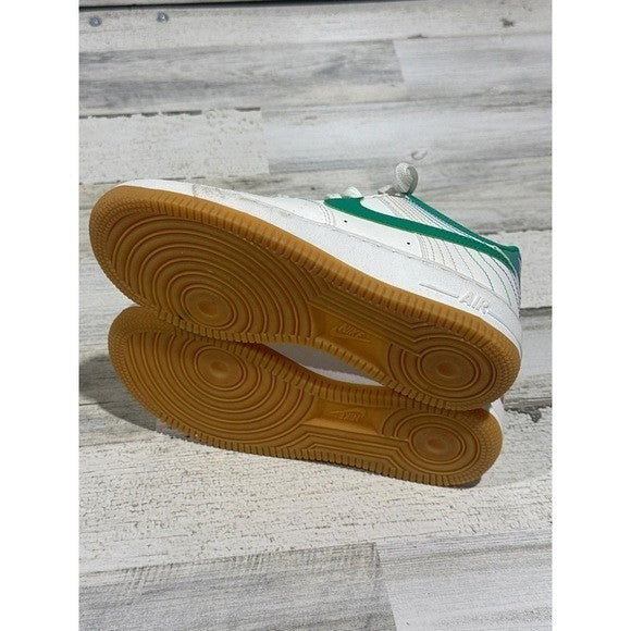 NikeAirForce1 Kids Size 4 Youth White Green Pink Gum Sole Shoes4