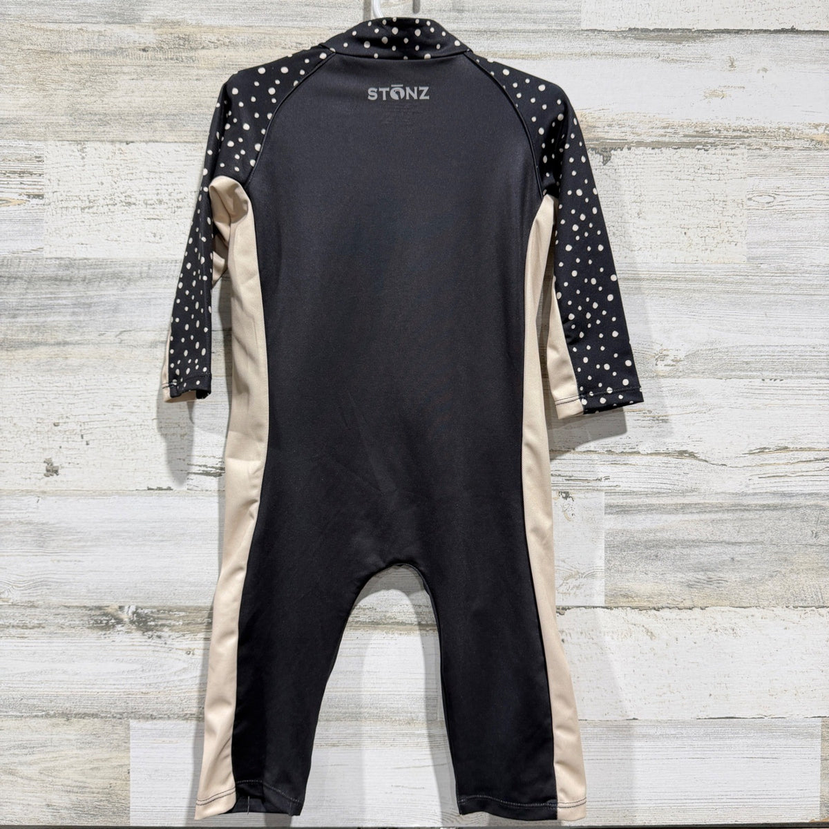 Stonz Sun Suit 18-24M Black Polka Dot Rash Guard UV Protection NWT4