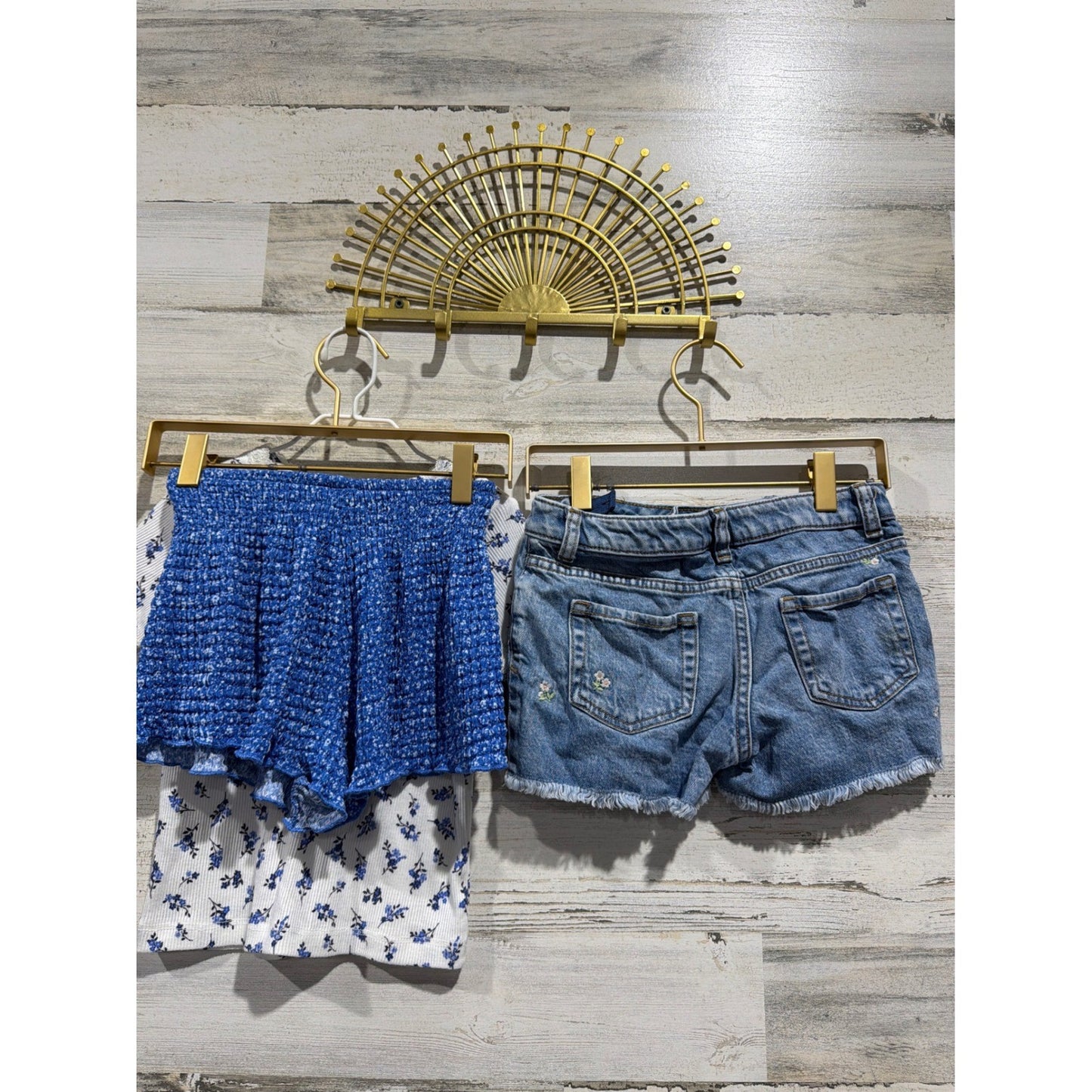Gap Zara Cat & Jack Girls Size 6 Floral Shorts T-Shirt Bundle EUC5