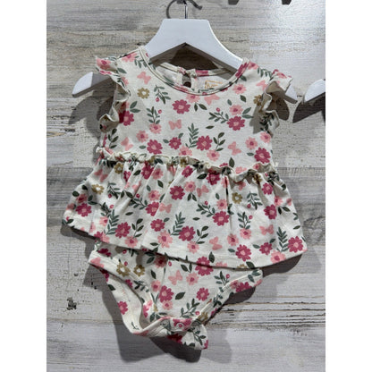 Old Navy H&M Just Lizzie Bundle Girls 12-18M Pink Floral Heart Skirt Romper4