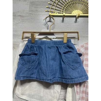 Carters H&M Toddler Girl Clothing Bundle 2T/3T Pink White Blue Gingham EUC2