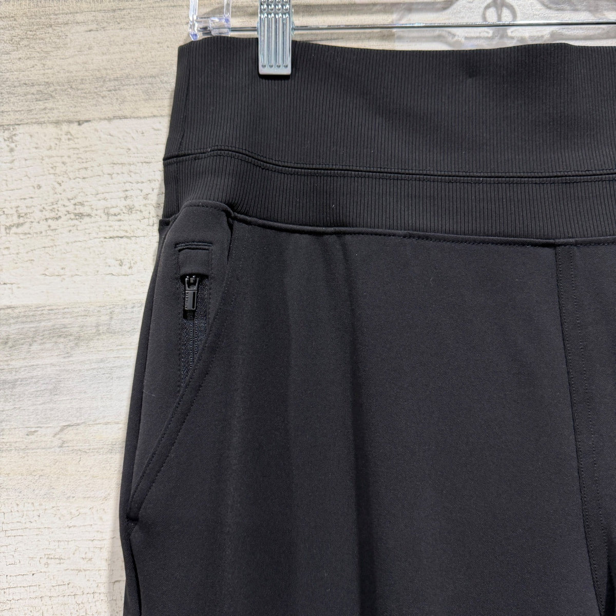 Athletica Venice Wide Leg Pants Women M Black Nylon Spandex Athleisure EUC1