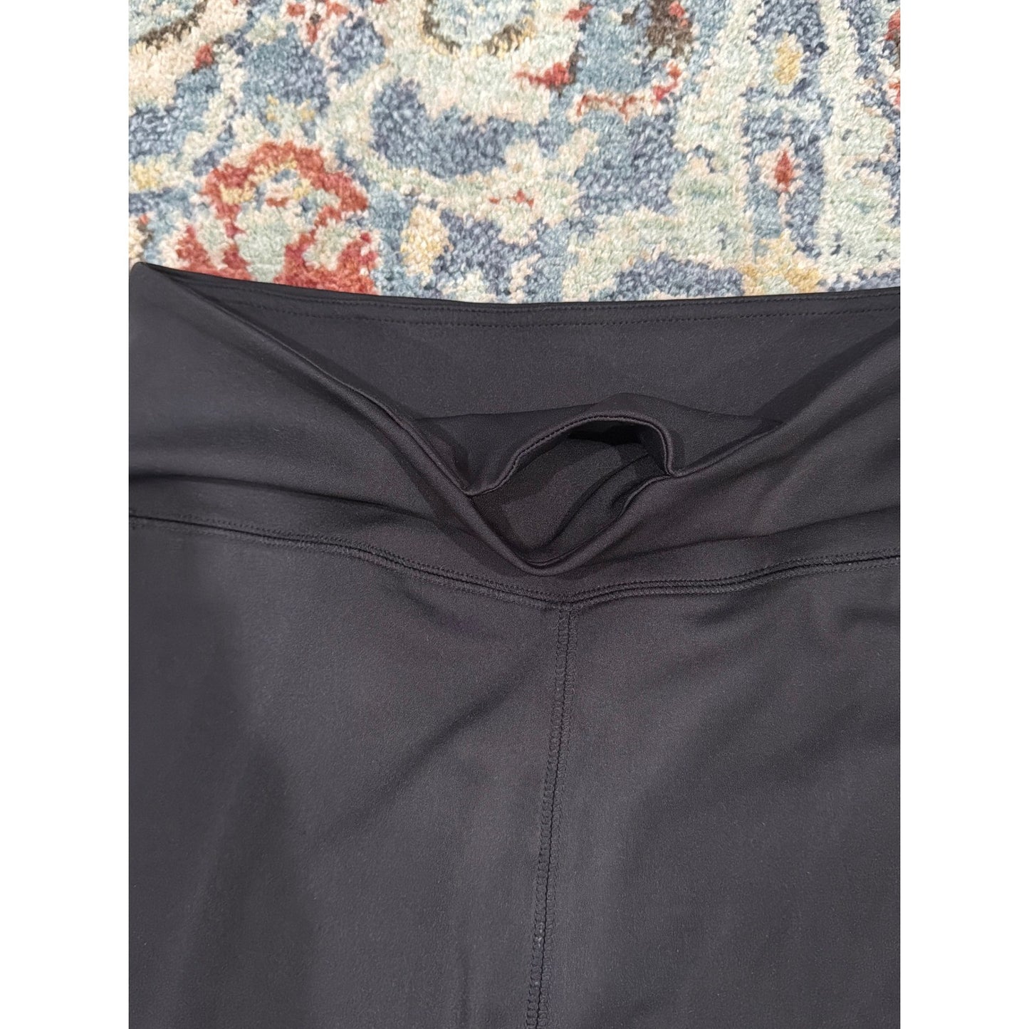 Lou & Grey Bootcut Cropped Active Pants Women Large Black Side Stripe Athleisure4