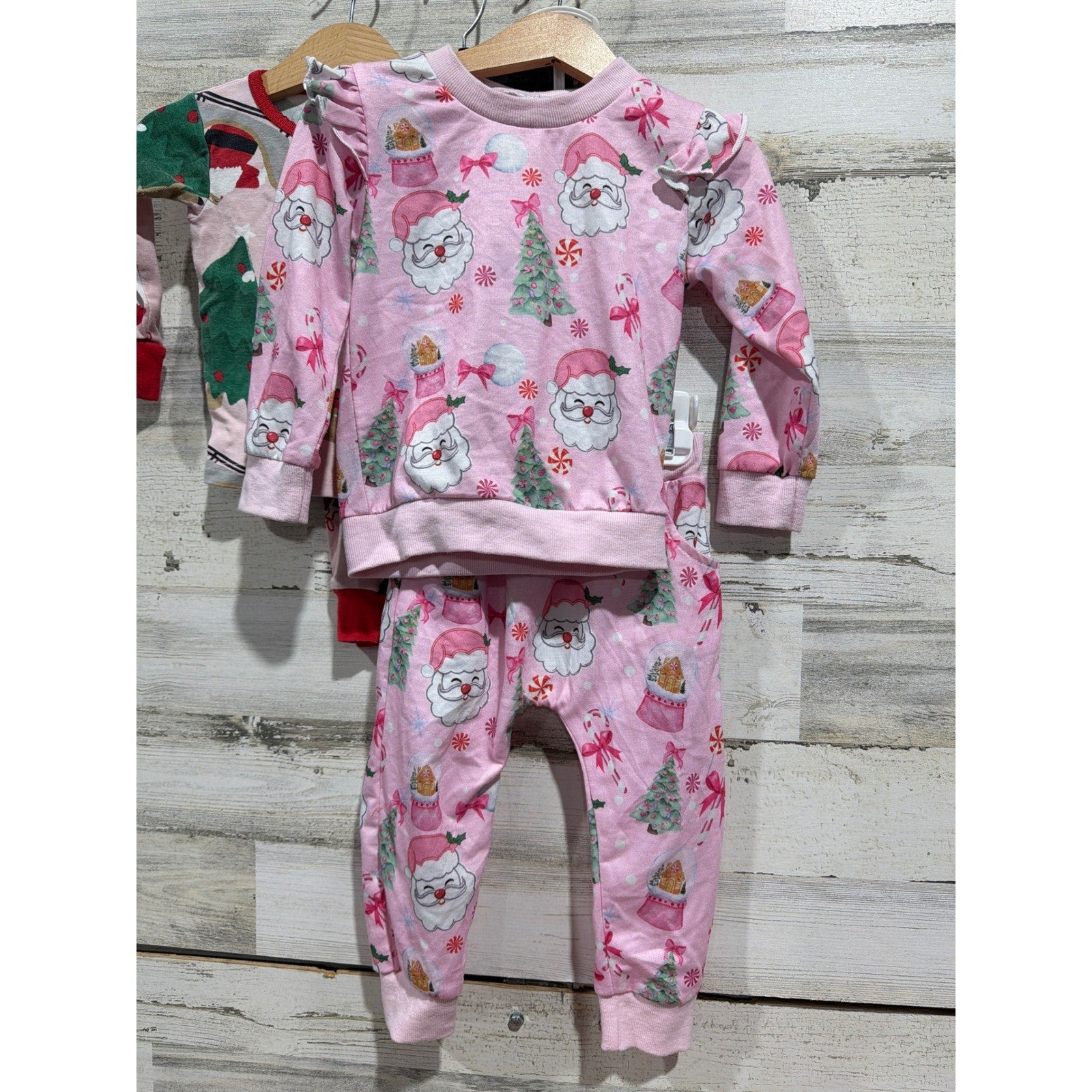 Carter's Dr Seuss Boutique Holiday Pajama Bundle Girls 18M Grinch Santa2