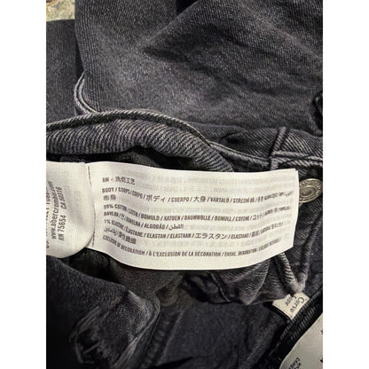 Abercrombie & Fitch 90s Straight Jeans Women 34/18R Black Curve Love Denim EUC6