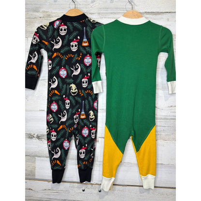 Hanna Andersson Pajamas Kids 18-24M Elf Nightmare Before Christmas Holiday5