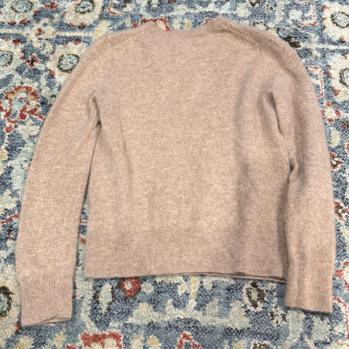 Quince Cashmere Crewneck Sweater Women XS Oatmeal Mongolian Minimalist EUC6