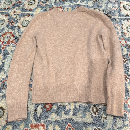 Quince Cashmere Crewneck Sweater Women XS Oatmeal Mongolian Minimalist EUC6