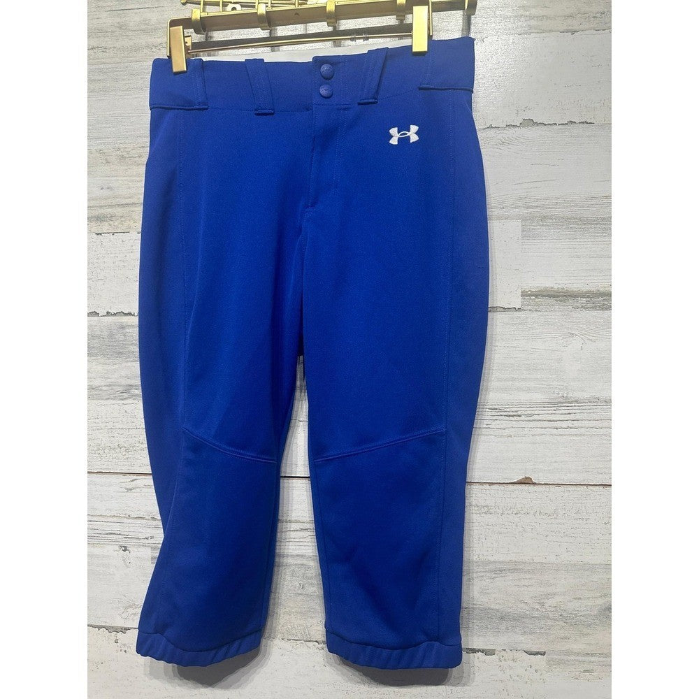 Under Armour Softball Pants Women Small Blue Cropped Knickers EUC0