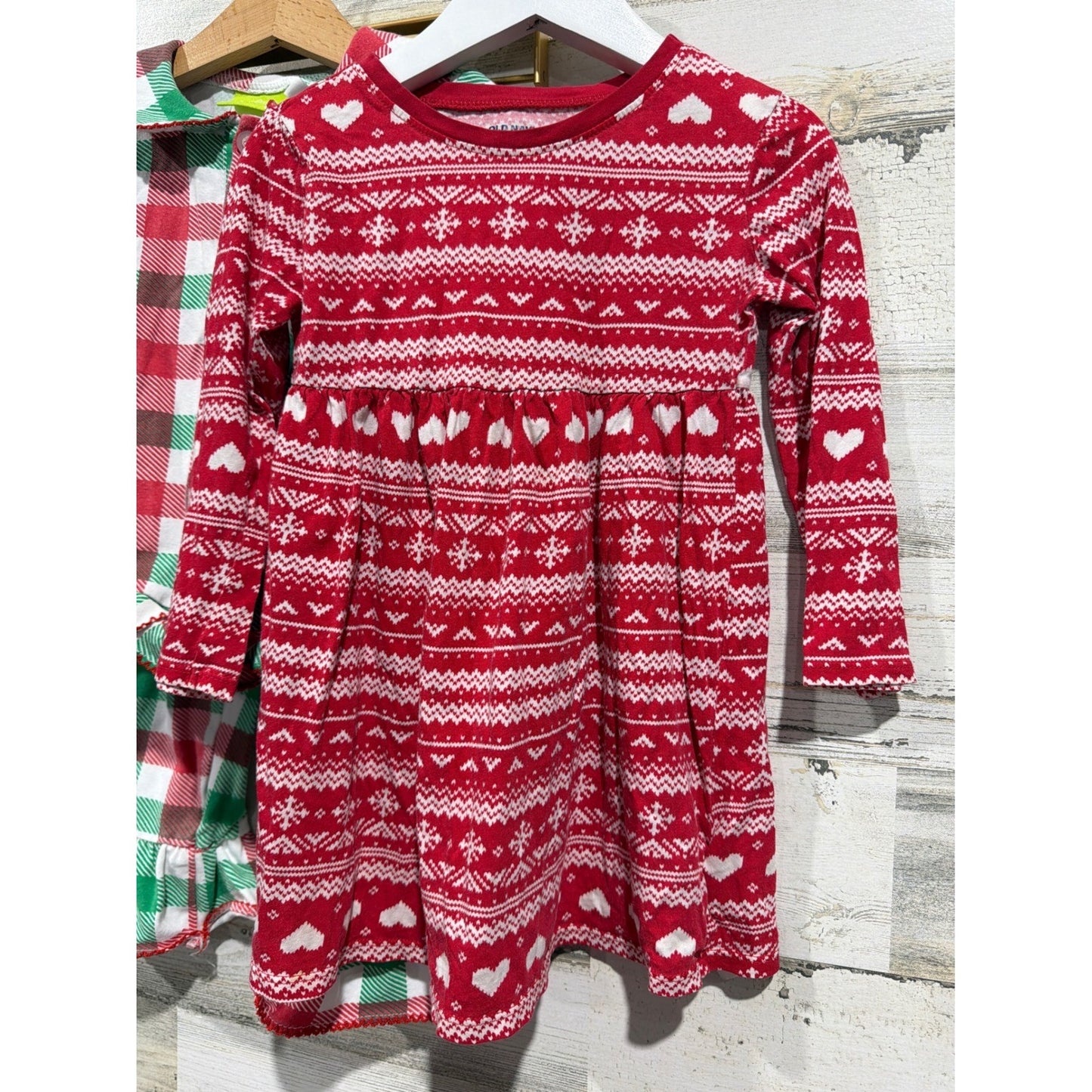 Classic Whimsy Old Navy Baby Gap Holiday Bundle Girls 3T Red Green Plaid3