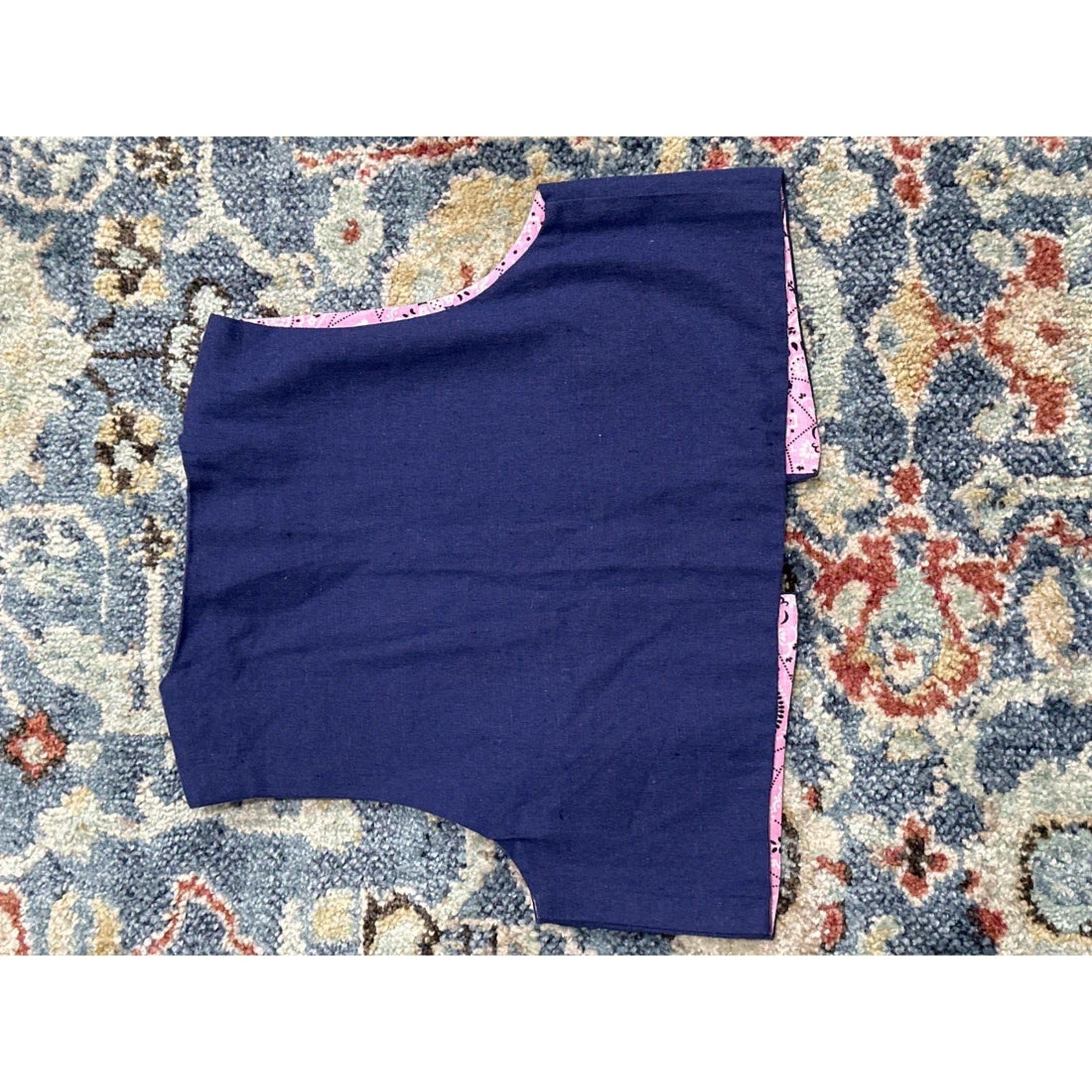 Kiddie Korral Western Vest Girls 2-4 (Toddler) Pink Blue Bandana Concho EUC2