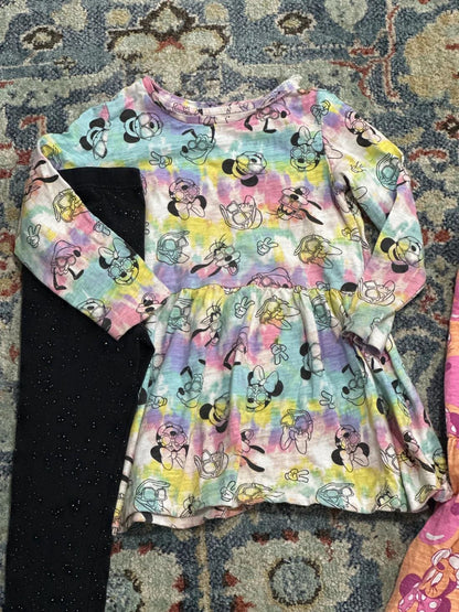 Disney Cat & Jack Tunic Leggings Bundle Girls 4T Multicolor Minnie Mouse 4pc2