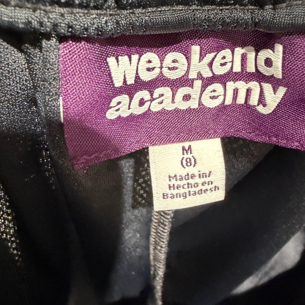 Weekend Academy Mesh Shorts Boys Size 8 Black Piping Athletic Sporty NWOT2