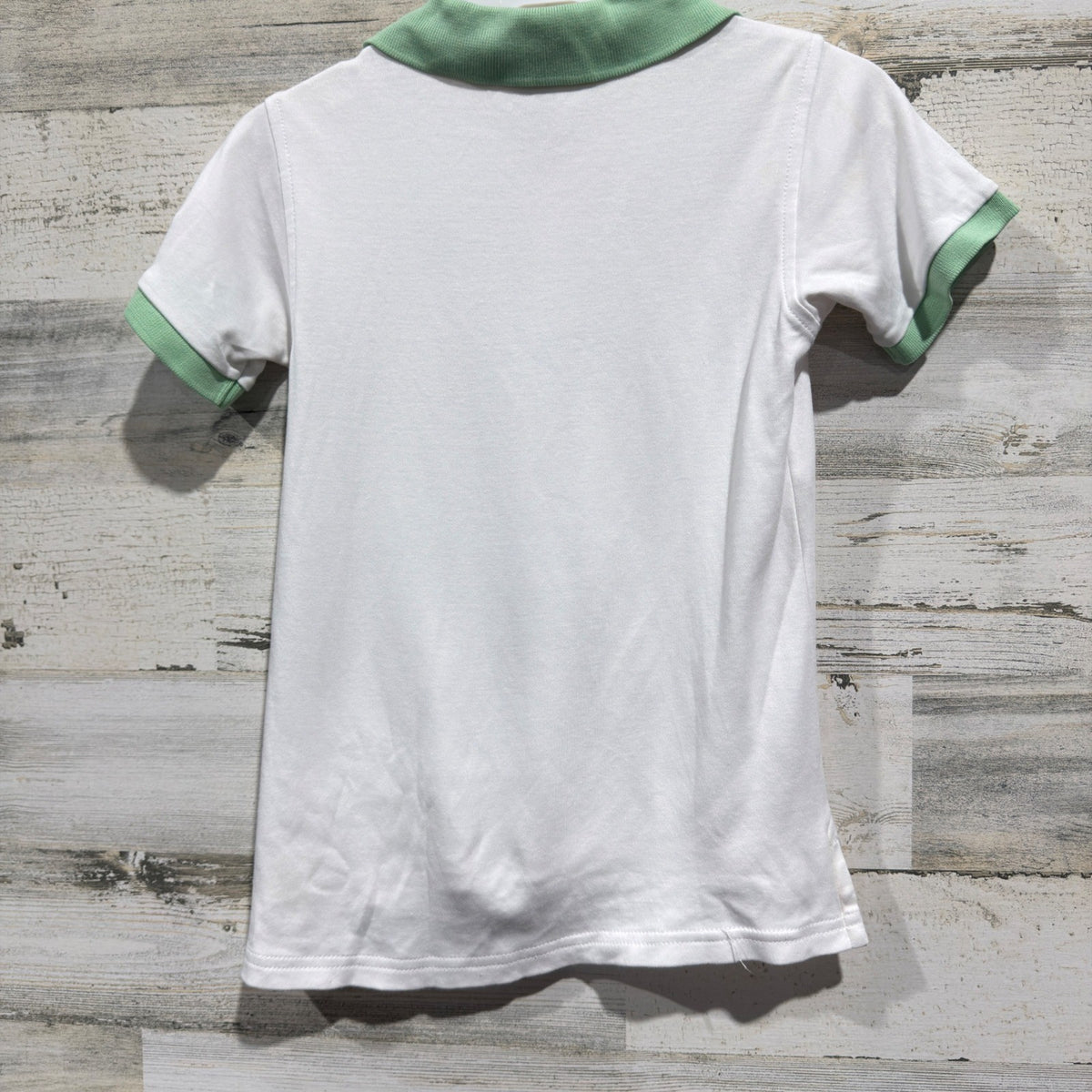 The Beaufort Bonnet Company Kentucky Derby 150 Polo Boys 5 White Pima Flawed*4