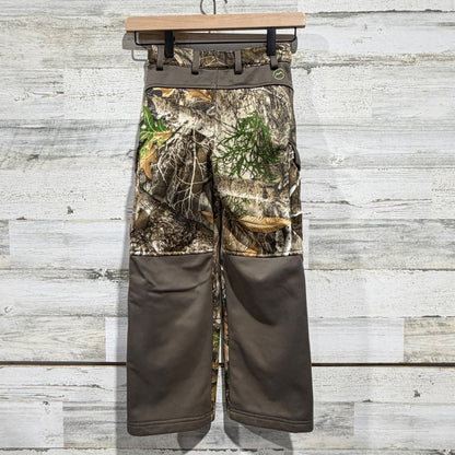 Magellan Waterproof Pants Boys XS Camo Realtree Edge Cargo Hunting Outdoors EUC4