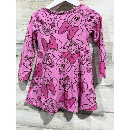 2T Girls Disney Bundle Minnie Mouse Sweatshirt Leggings Dress Disneycore EUC6