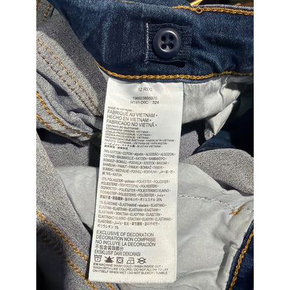 Levi's Wide Leg Jeans Girls 12 Blue Adjustable Waist Skater EUC4