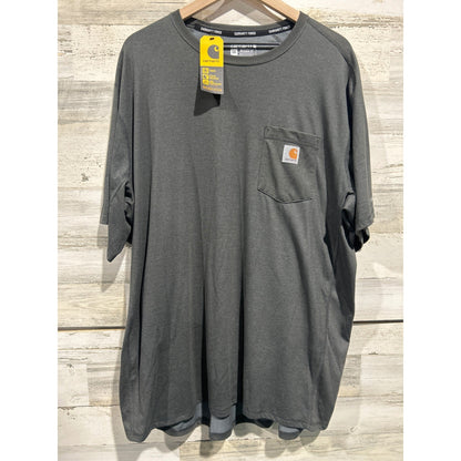 Carhartt Pocket T-Shirt Mens XXL Gray Force Relaxed Fit Workwear NWT0