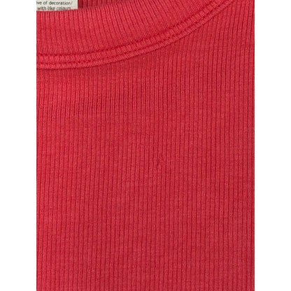 Lululemon Ribbed Crop Top Women Size 4 Pink Short Sleeve Athleisure GUC2