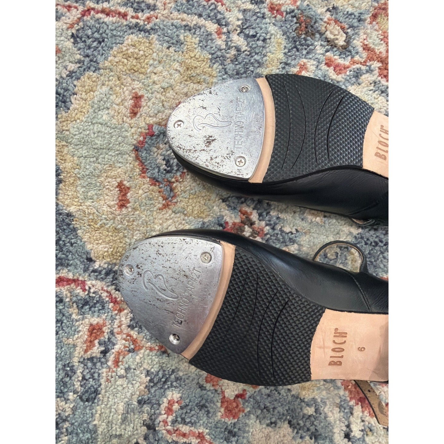 Bloch Tap Shoes Women 6 Black Leather Mary Jane Techno Tap Dance5