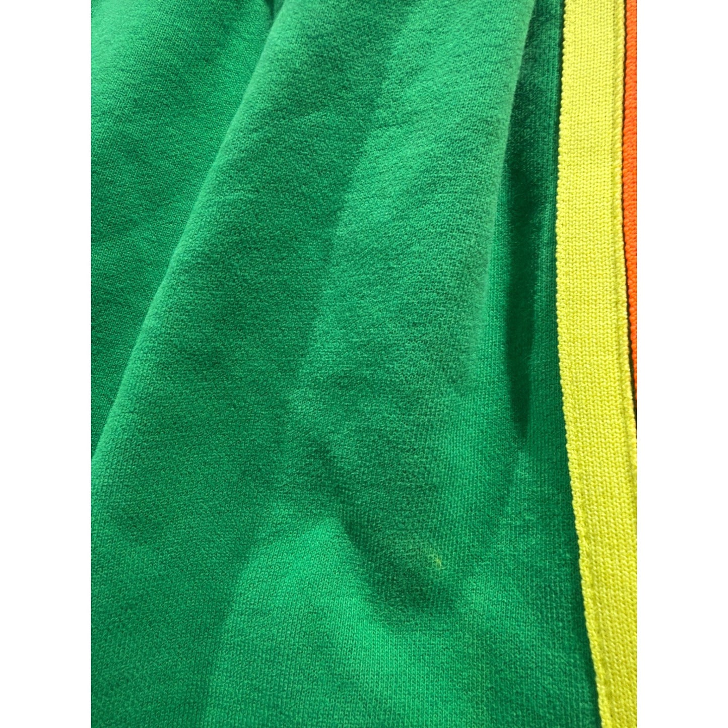 Boutique Striped Shorts Women XL Green Pink Athletic Dolphin Hem GUC*3