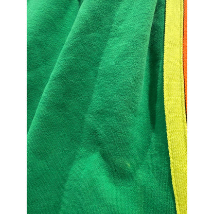 Boutique Striped Shorts Women XL Green Pink Athletic Dolphin Hem GUC*3