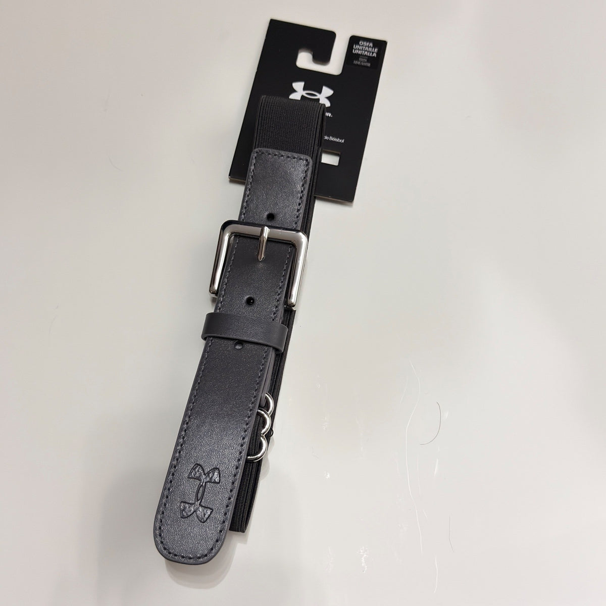 Under Armour Baseball Belt Boys Black Adjustable Elastic Sport NWT0