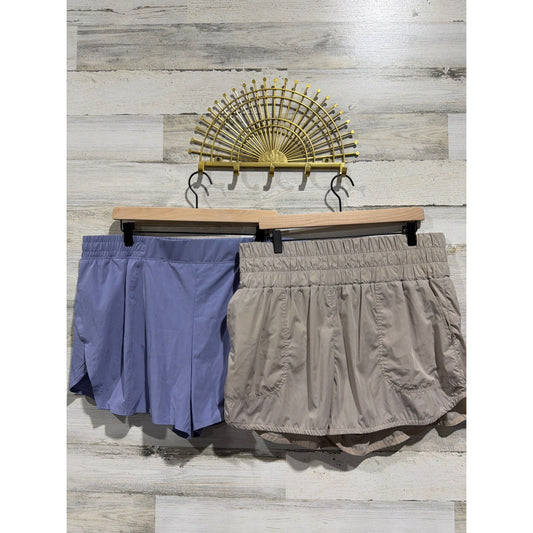 Avia JoyLab Shorts Bundle Women XL Lilac Tan Athletic Running Gorpcore NWT/EUC0
