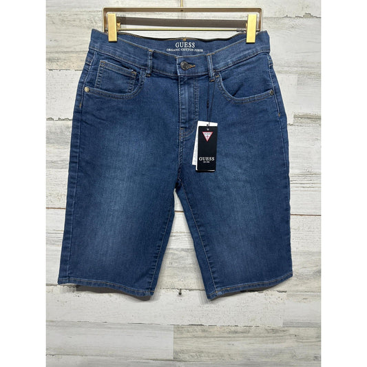 Guess Denim Shorts Boys 16 Blue Organic Cotton Five Pocket NWT0