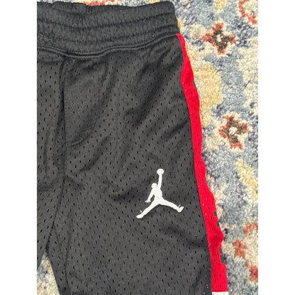 Jordan Mesh Joggers Boys 2T Black Red White Jumpman Colorblock1
