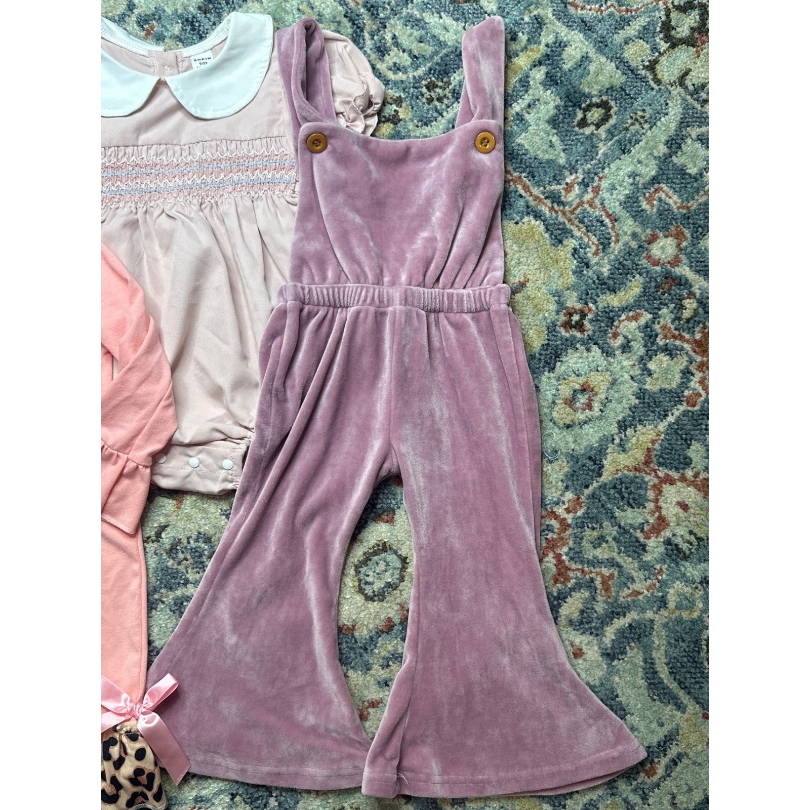 Bailey's Blossoms Shein Boutique Bundle Girls 12-18M Pink Mauve Fall1