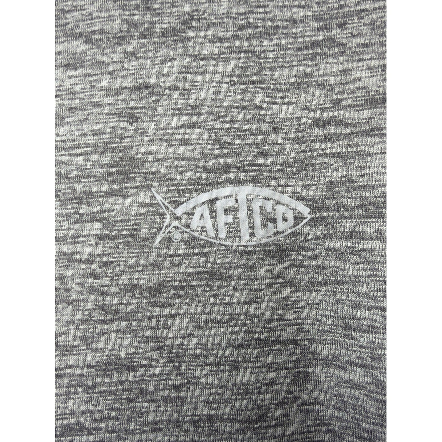 AFTCO Samurai Sun Protection Hoodie Men Large Gray Performance Fishing EUC1