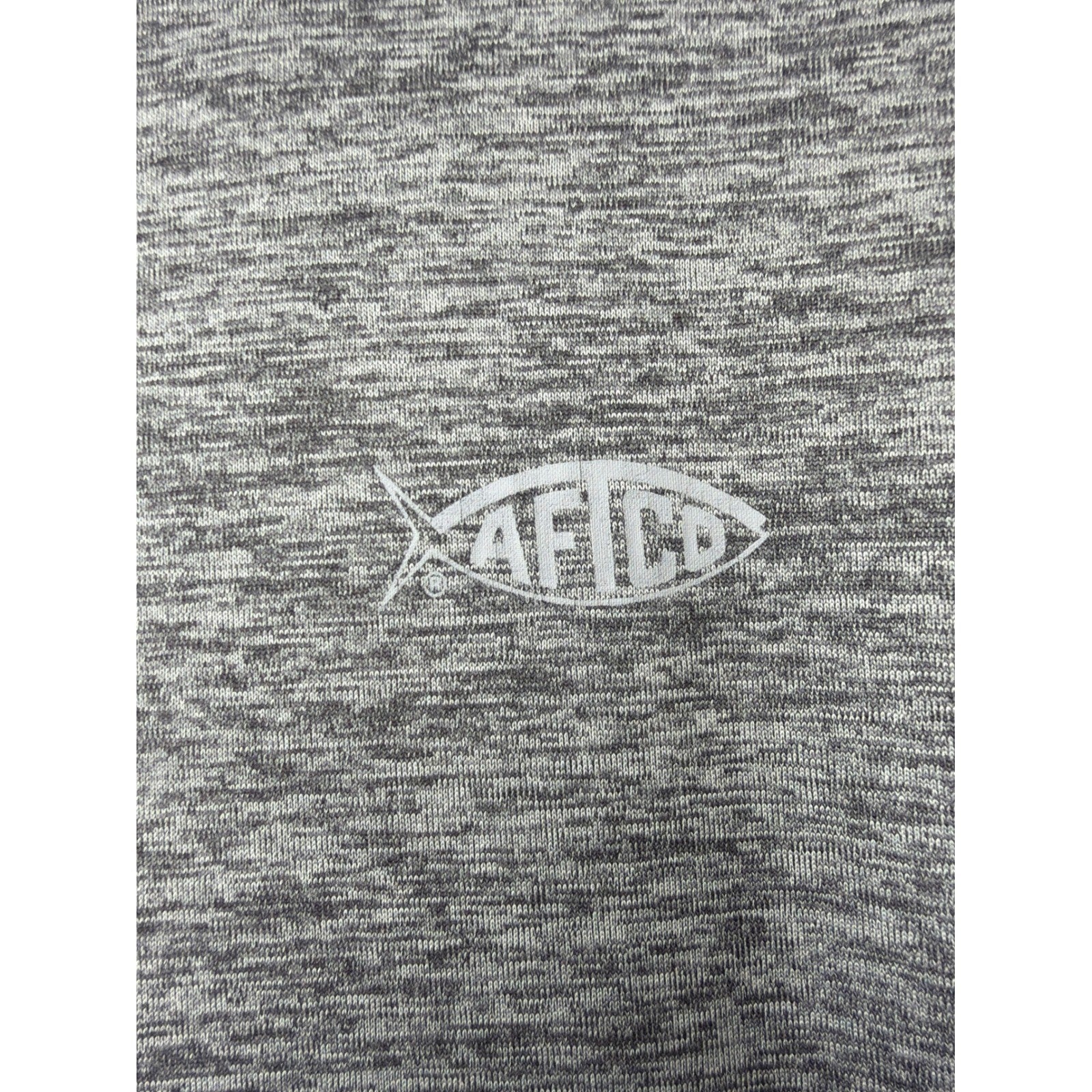 AFTCO Samurai Sun Protection Hoodie Men Large Gray Performance Fishing EUC1